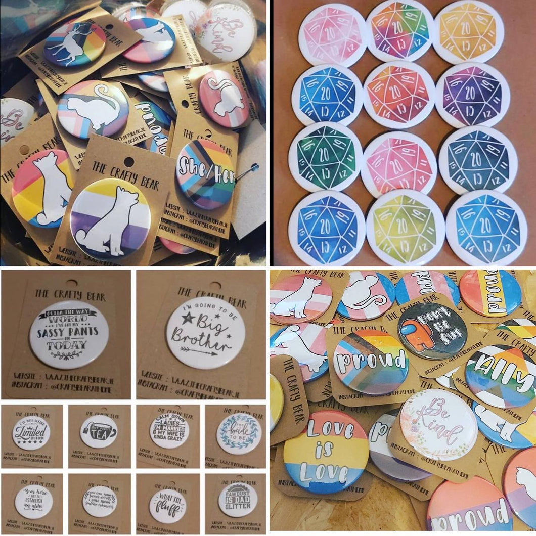 Customise your own badges- 25mm Badges