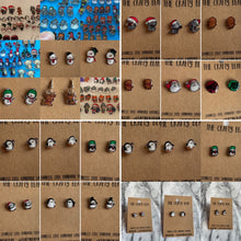 Load image into Gallery viewer, Mini Christmas earring studs
